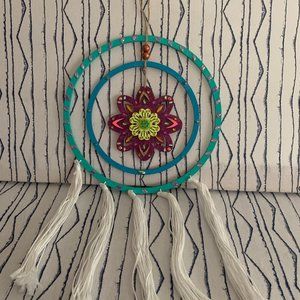⭐️#436 Hand Painted Wooden Glam Dream Catcher